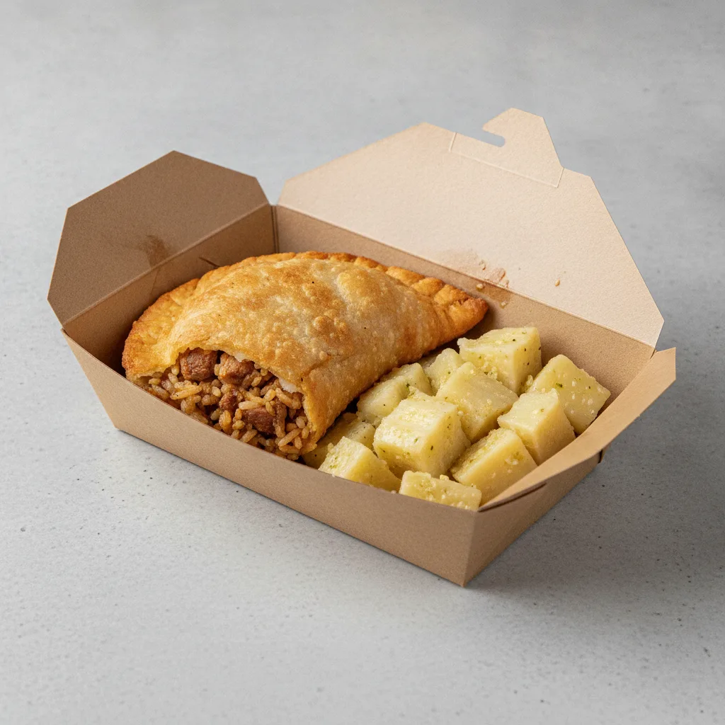 Aybonito Empanada, with Yuca Al Mojo