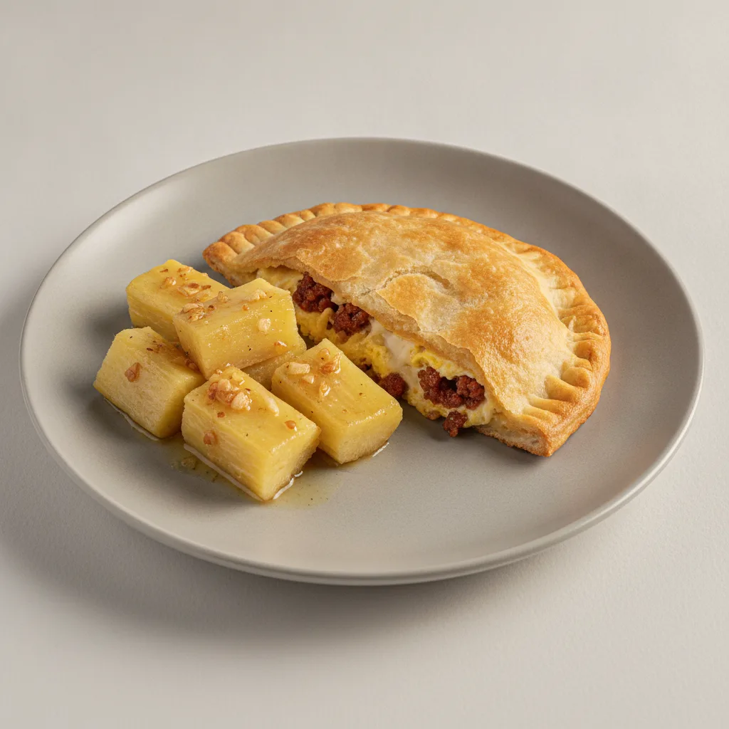 Chorizo Empanada with Yuca Al Mojo