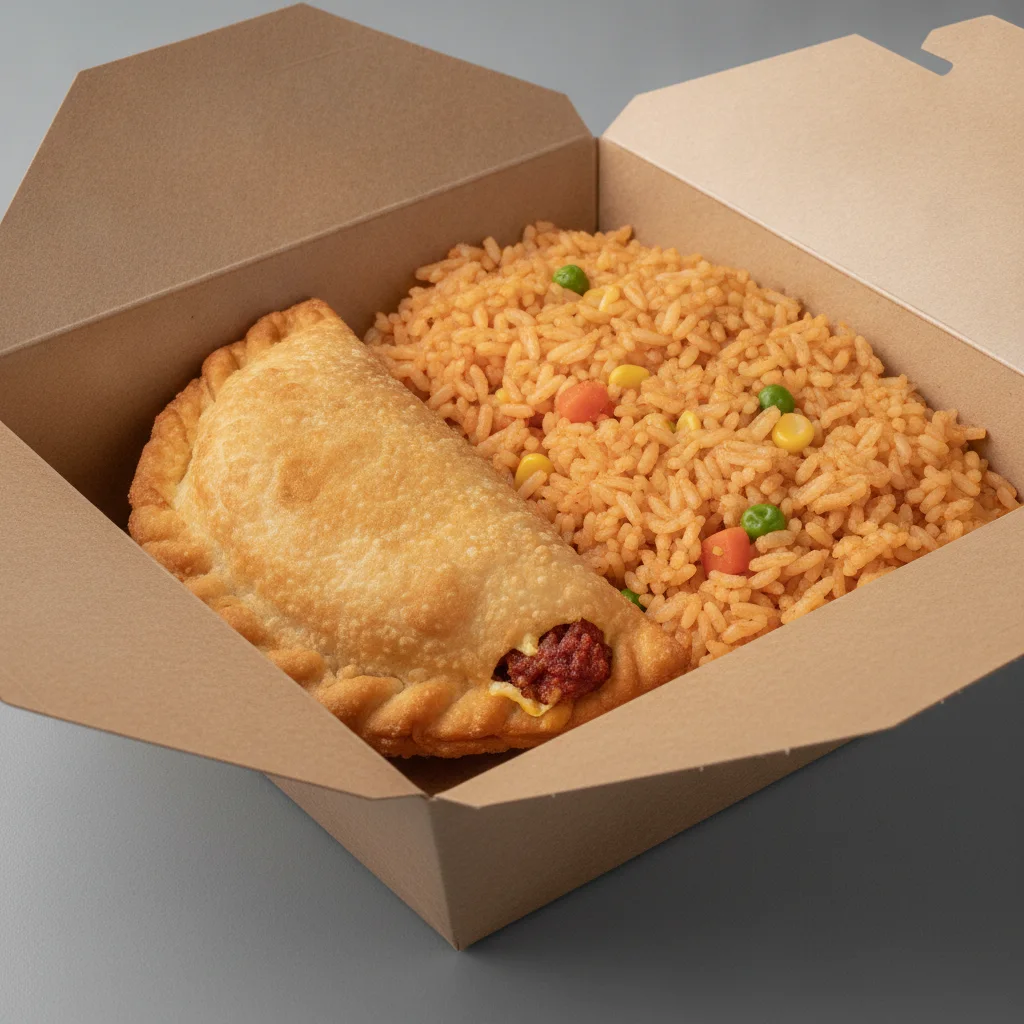 Chorizo Empanada with Double Rice