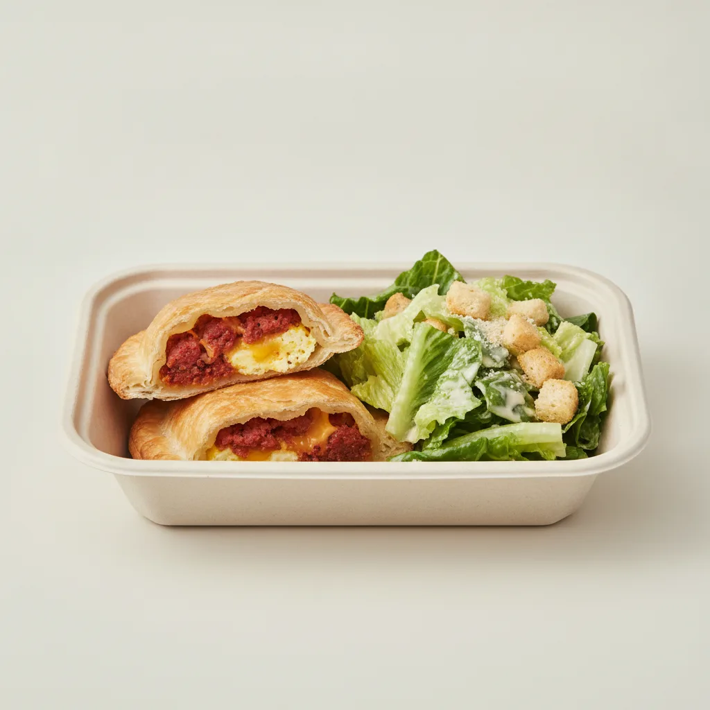 Chorizo Empanada with Caesar Salad