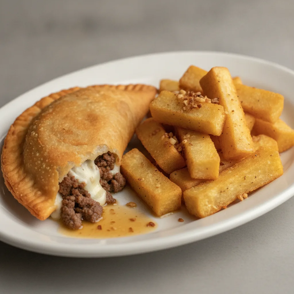 Macho Man Empanada with Yuca Al Mojo