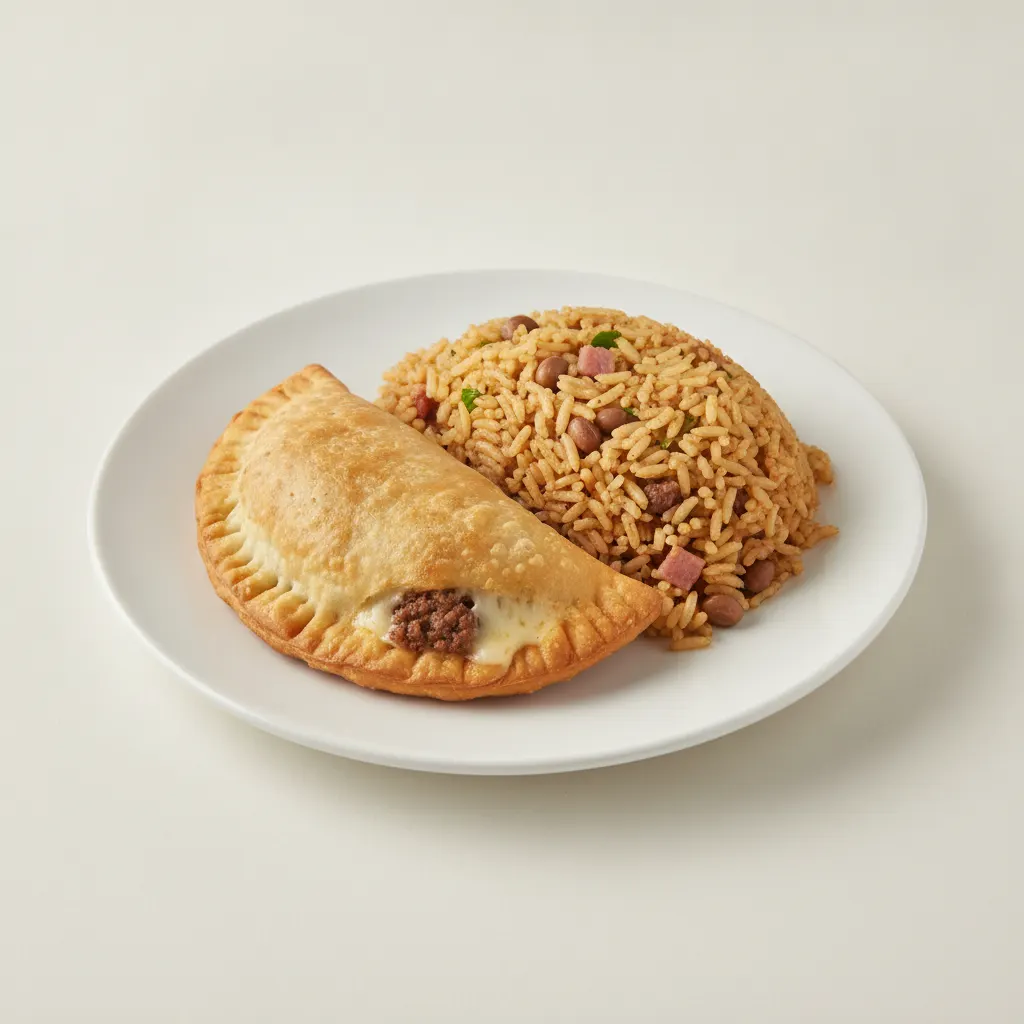 Macho Man Empanada, Arroz Con Gandules