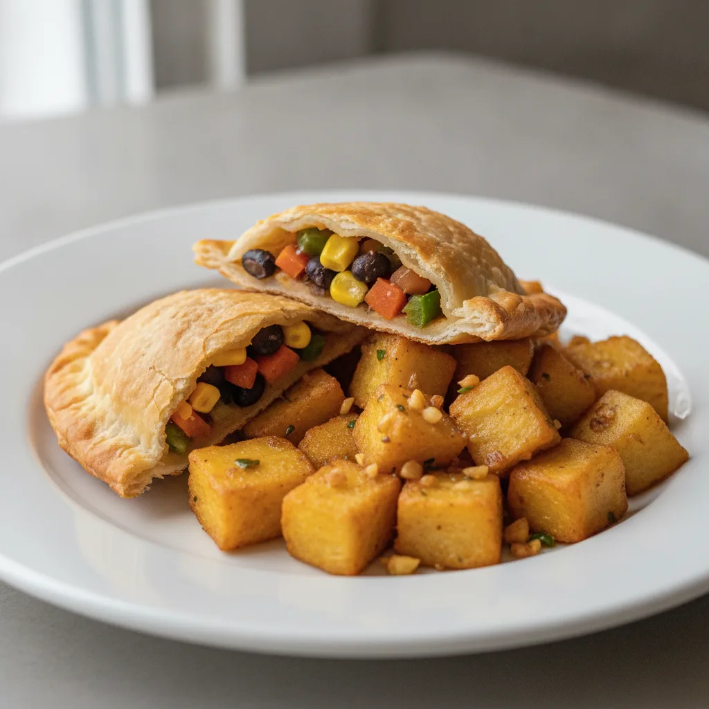 Veggie Empanada with Yuca Al Mojo