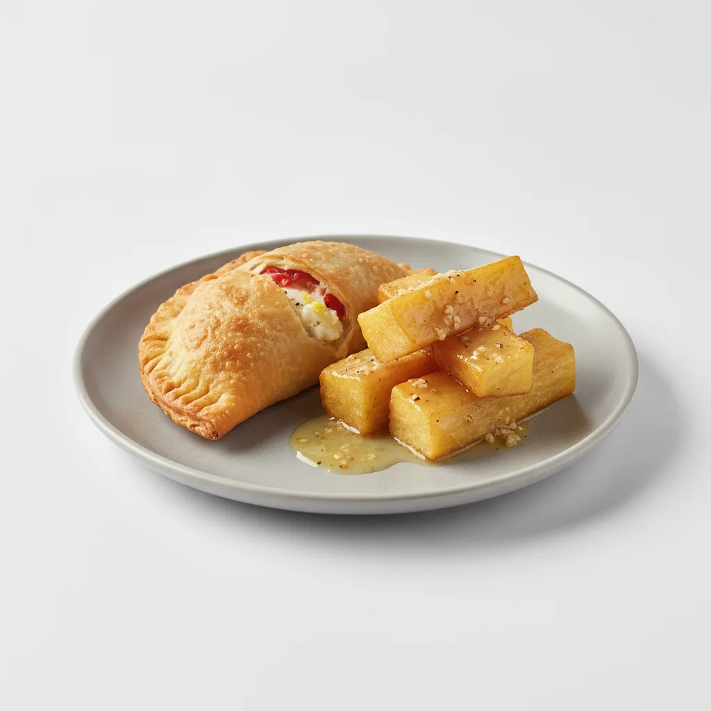 Gallina Empanada with Yuca Al Mojo