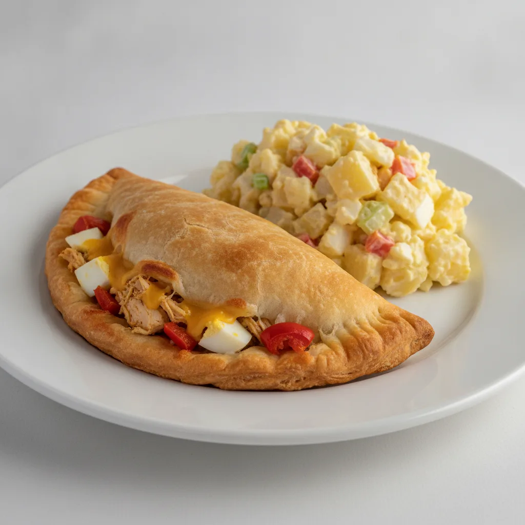 Gallina Empanada with Papi's Potato Salad