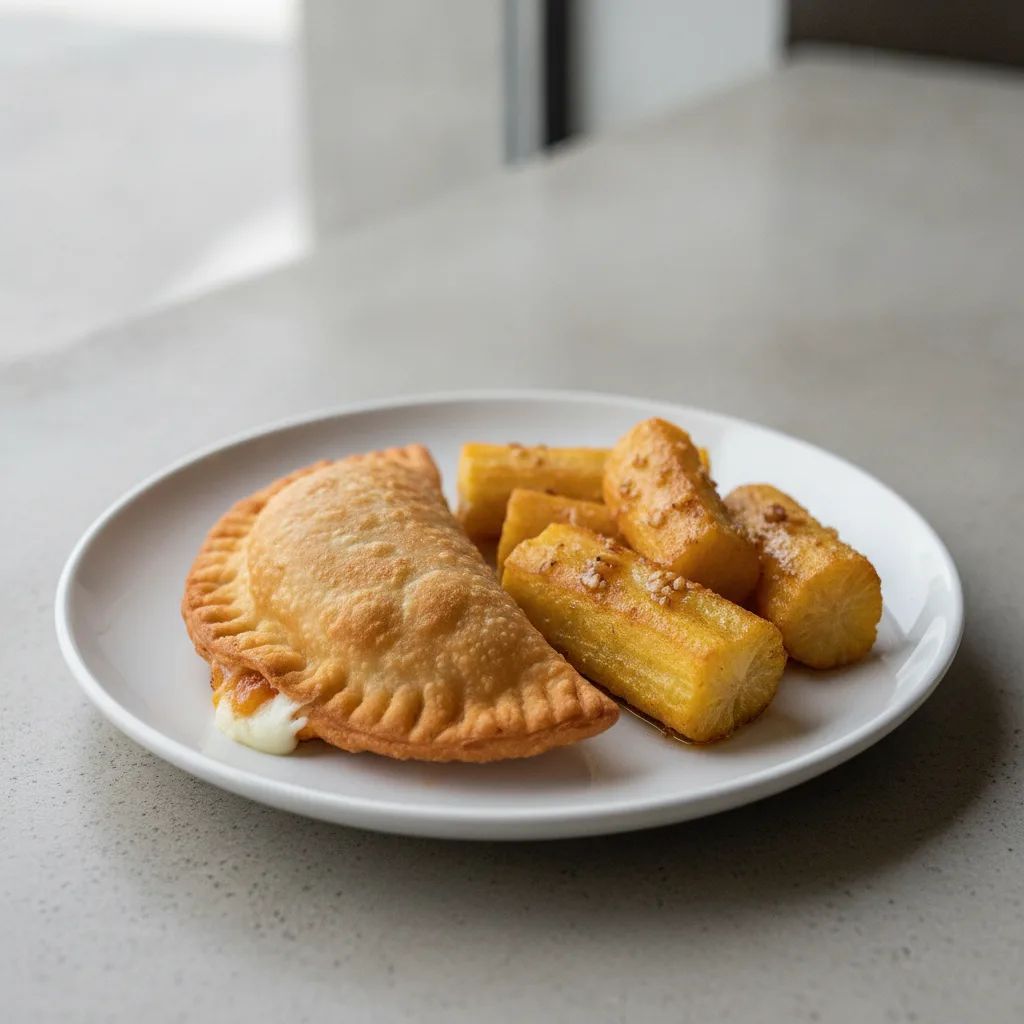 Guavacito Empanada with Yuca Al Mojo