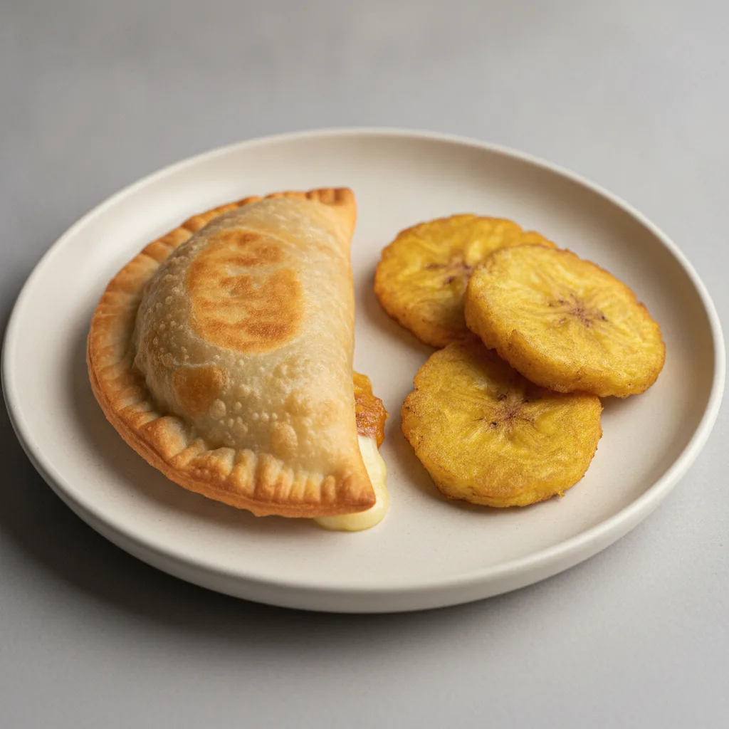 Yunque Empanada with Tostones