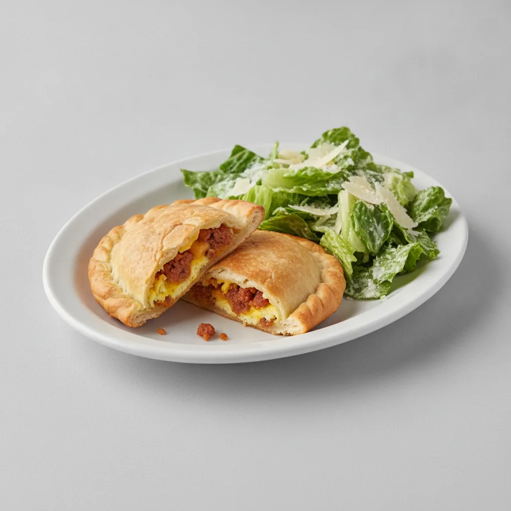2 Chorizo Empanadas with Caesar Salad
