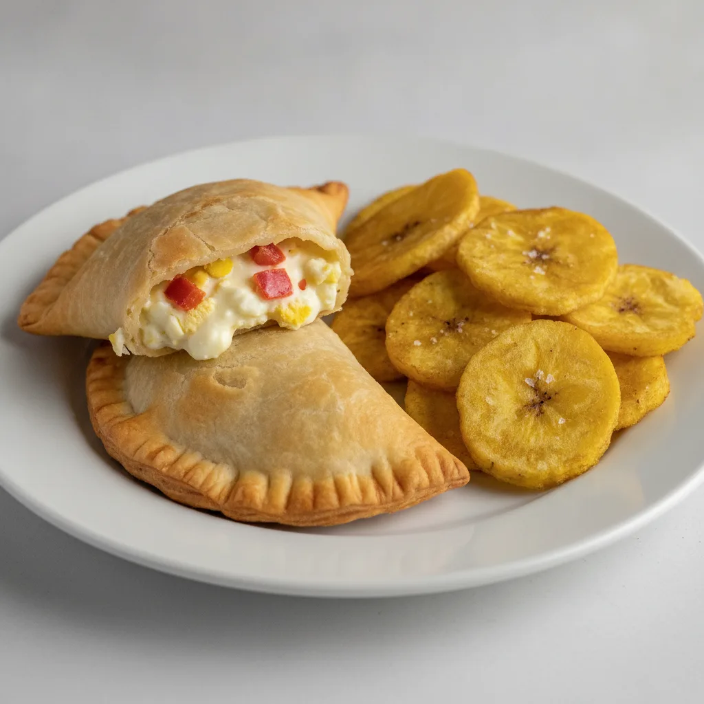 2 Gallinas Empanadas with Tostones