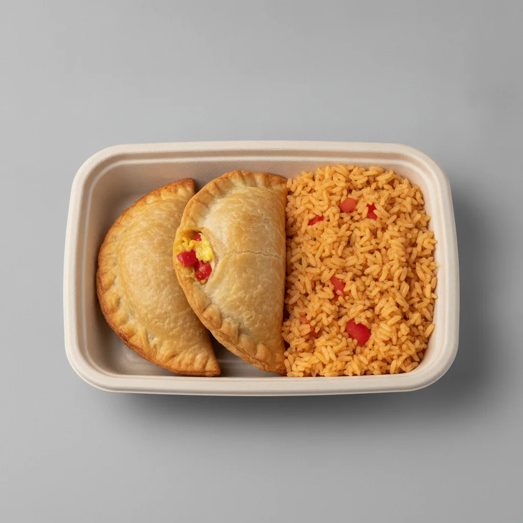 2 Gallinas Empanadas with Double Rice