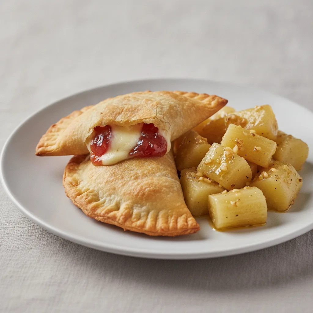 2 Guavacito Empanadas with Yuca Al Mojo