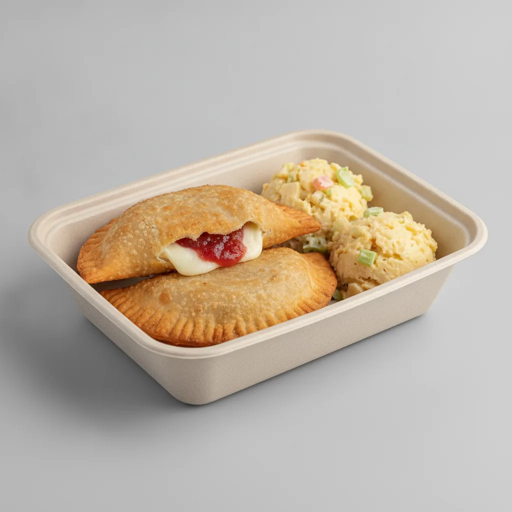 2 Guavacito Empanadas with Papi's Potato Salad