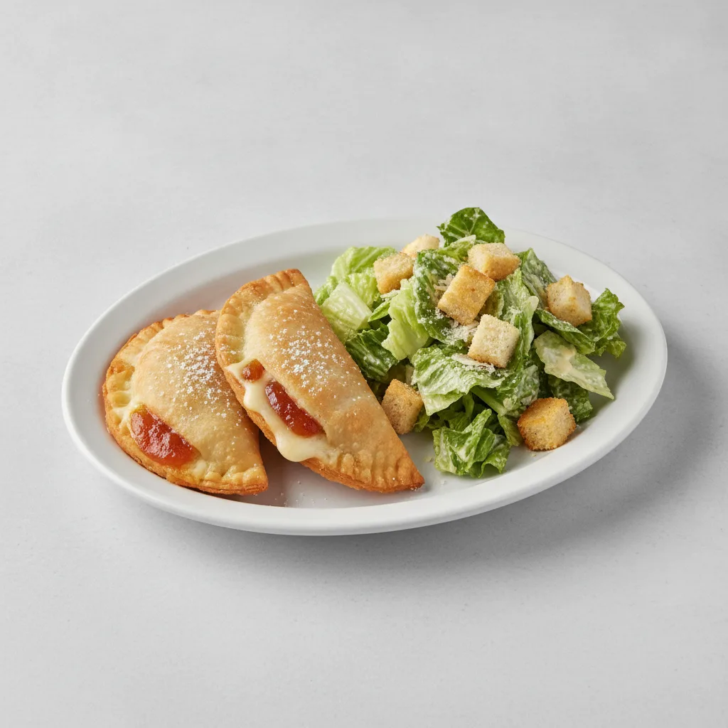 2 Guavacito Empanadas with Caesar Salad