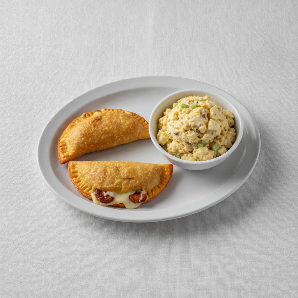 2 Yunque Empanadas with Papi's Potato Salad