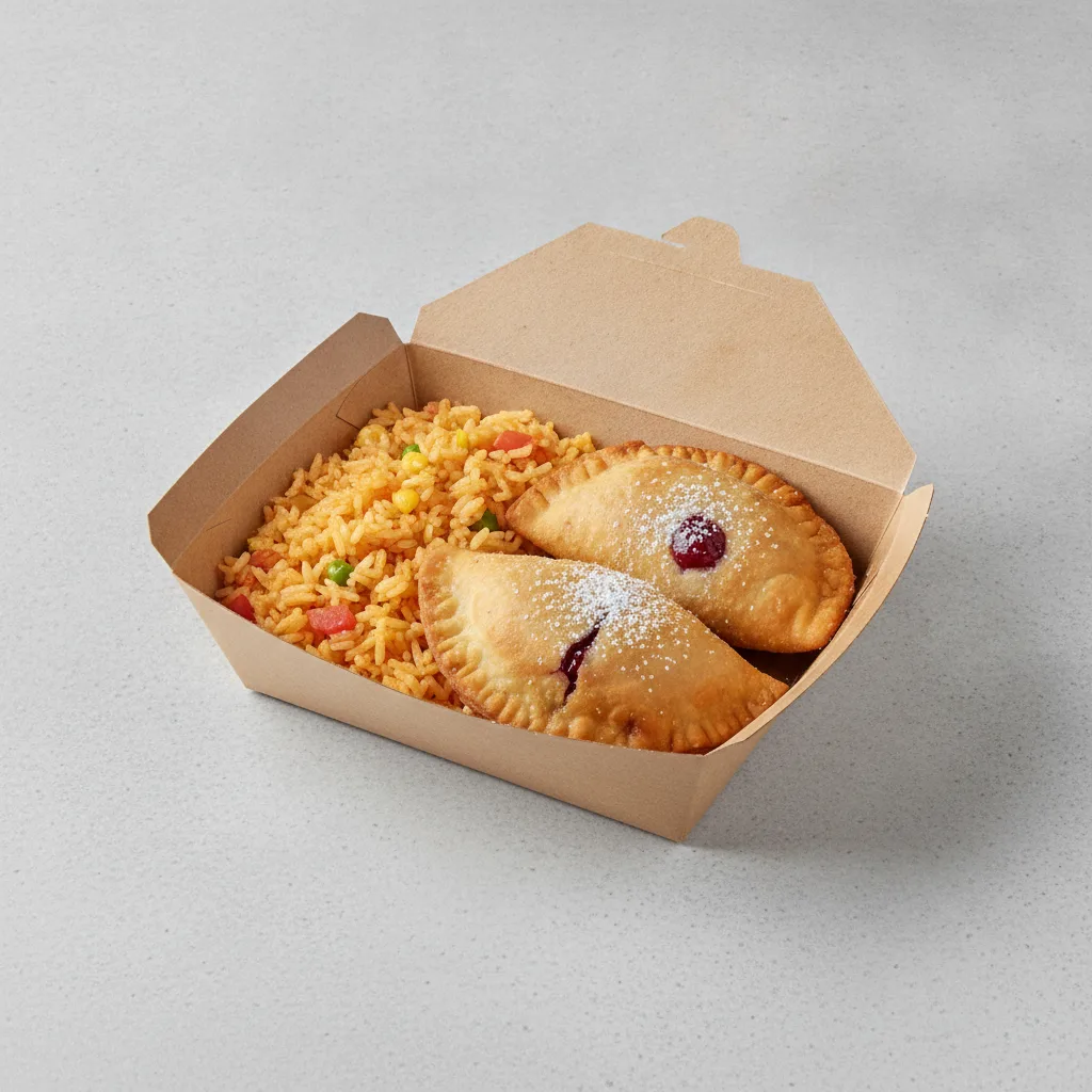 2 Cherry Pie Empanadas with Double Rice