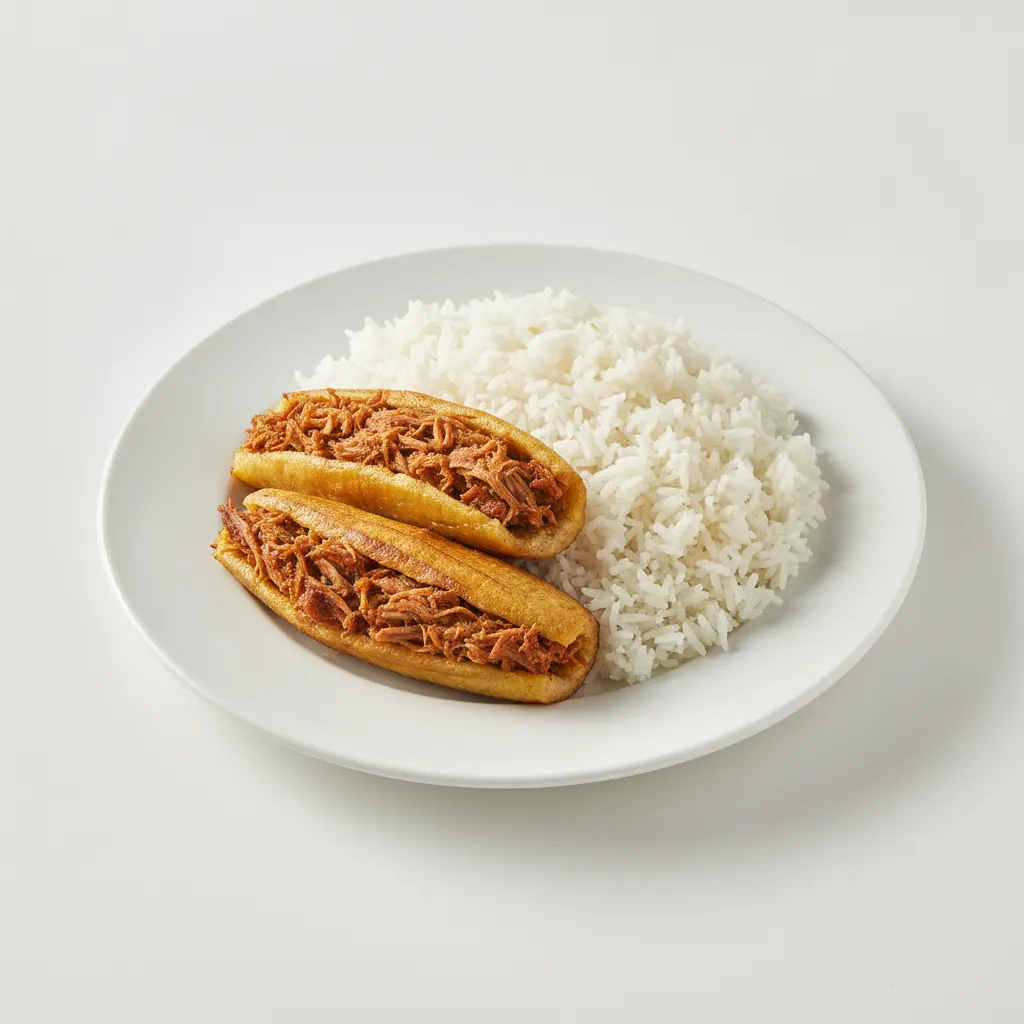 2 Stuffed Plantain, with Double Rice