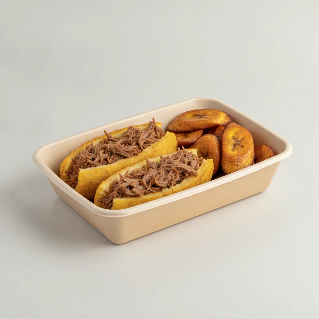2 Stuffed Plantain with Maduros
