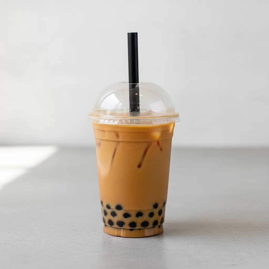 Milk Tea with Boba [16 oz 25% Sweet]