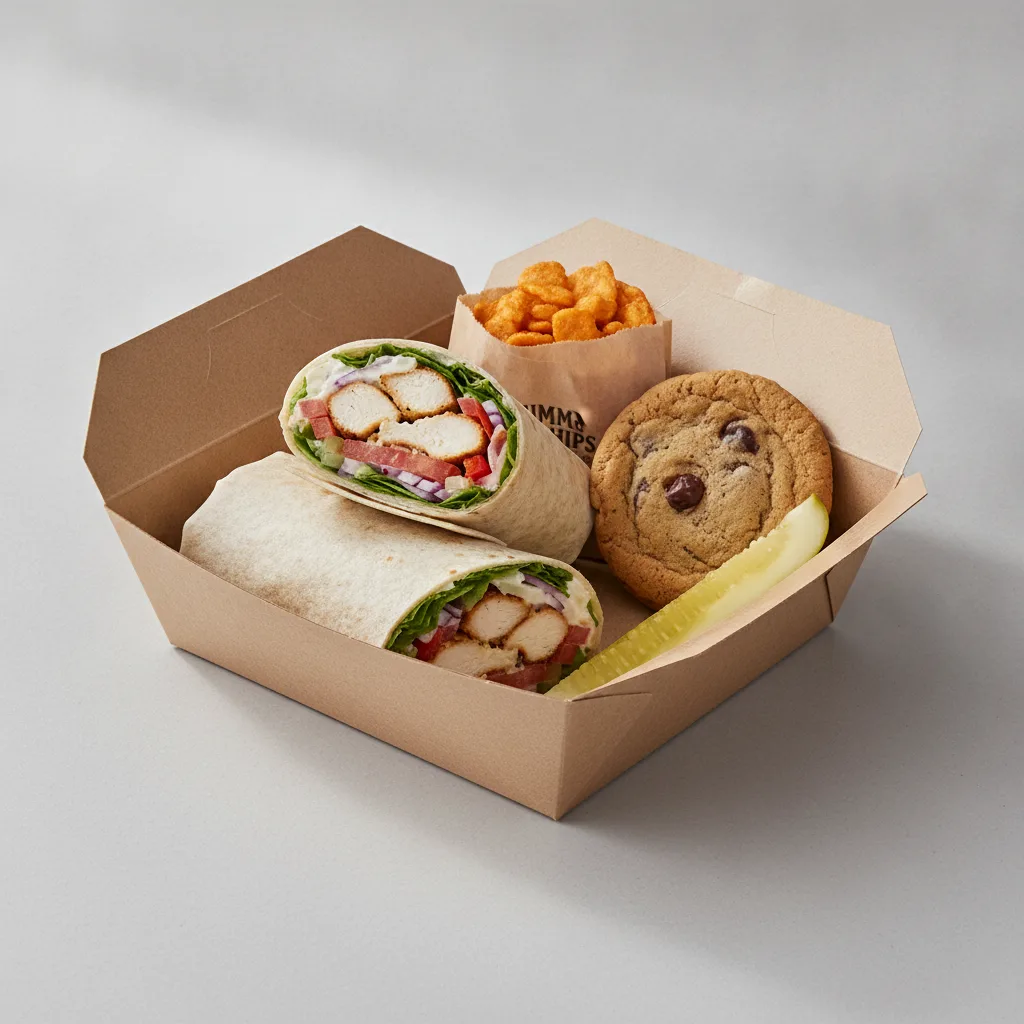 Kickin' Ranch® Chicken Wrap Box Lunch with BBQ Jimmy Chips®