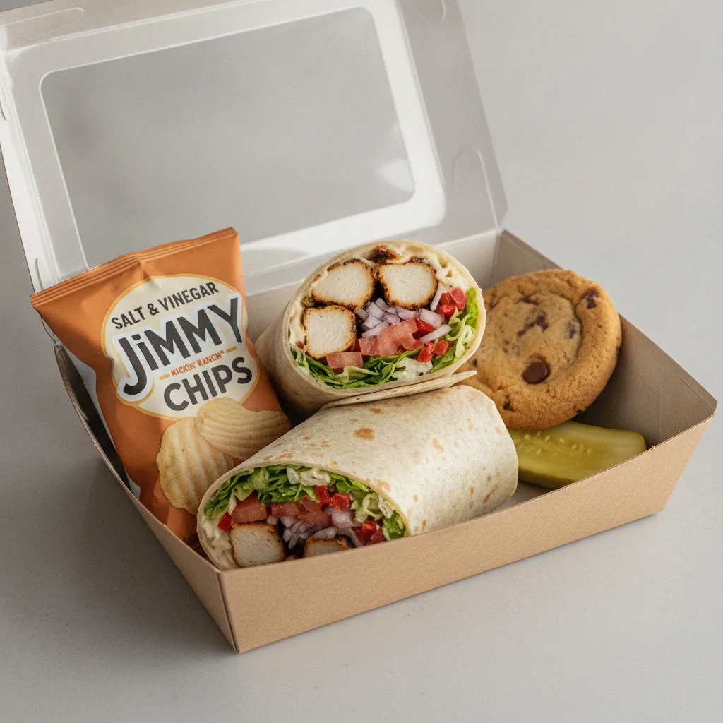Kickin' Ranch® Chicken Wrap Box Lunch with Salt & Vinegar Jimmy Chips®