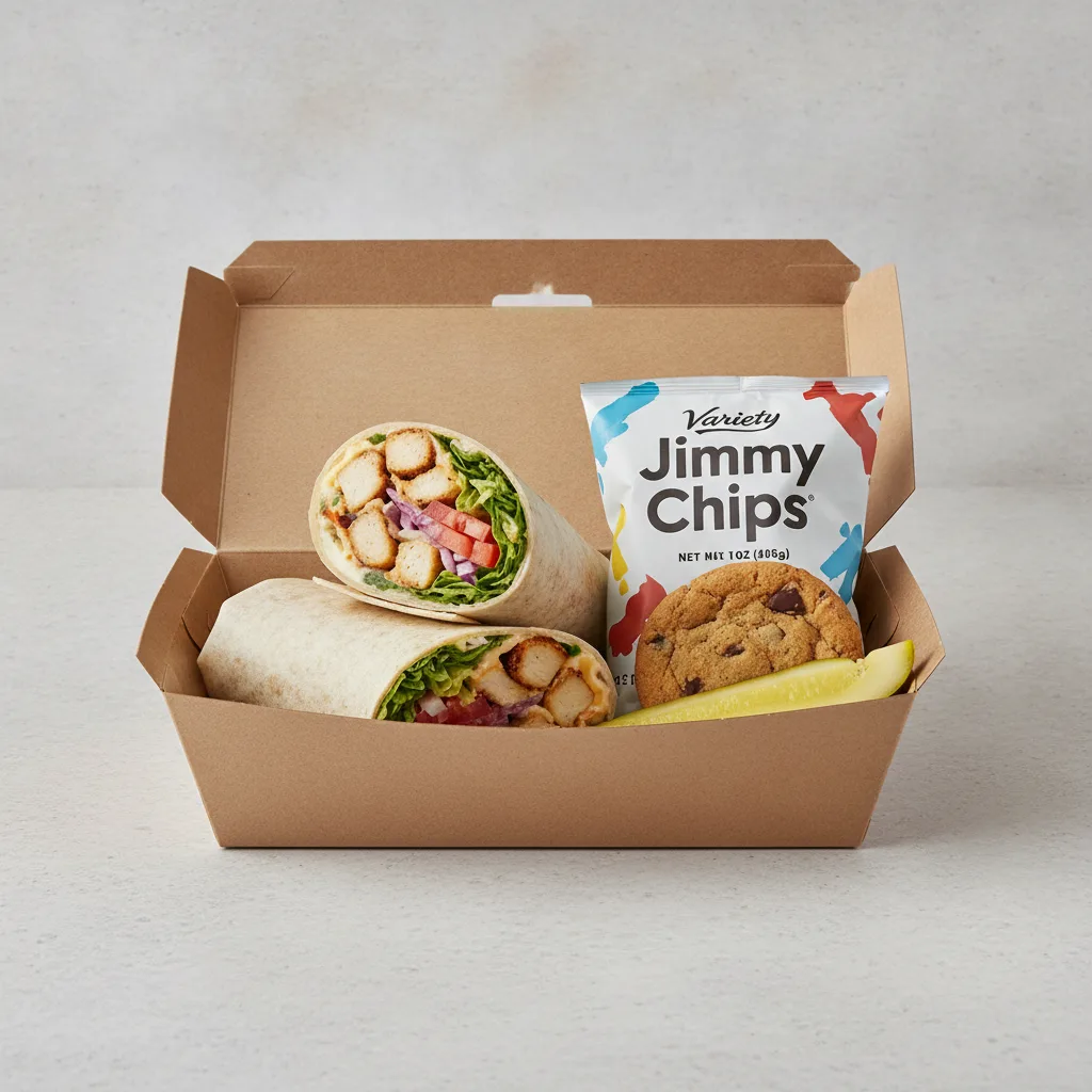 Kickin' Ranch® Chicken Wrap Box Lunch with Variety Jimmy Chips®