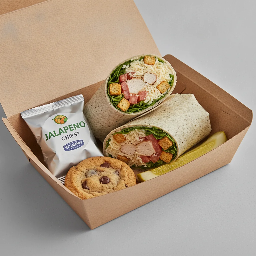 Chicken Caesar Wrap Box Lunch with Jalapeno Jimmy Chips®