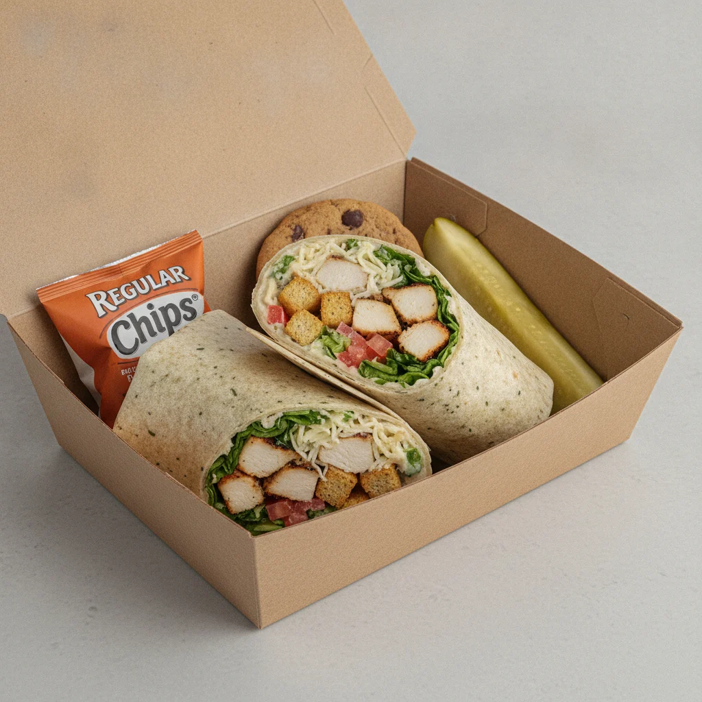 Chicken Caesar Wrap Box Lunch with Regular Jimmy Chips®