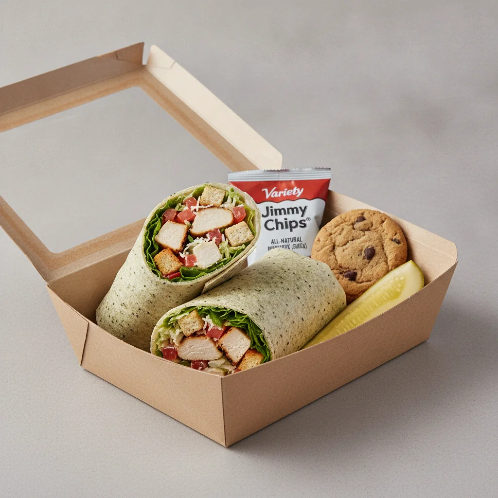 Chicken Caesar Wrap Box Lunch with Variety Jimmy Chips®
