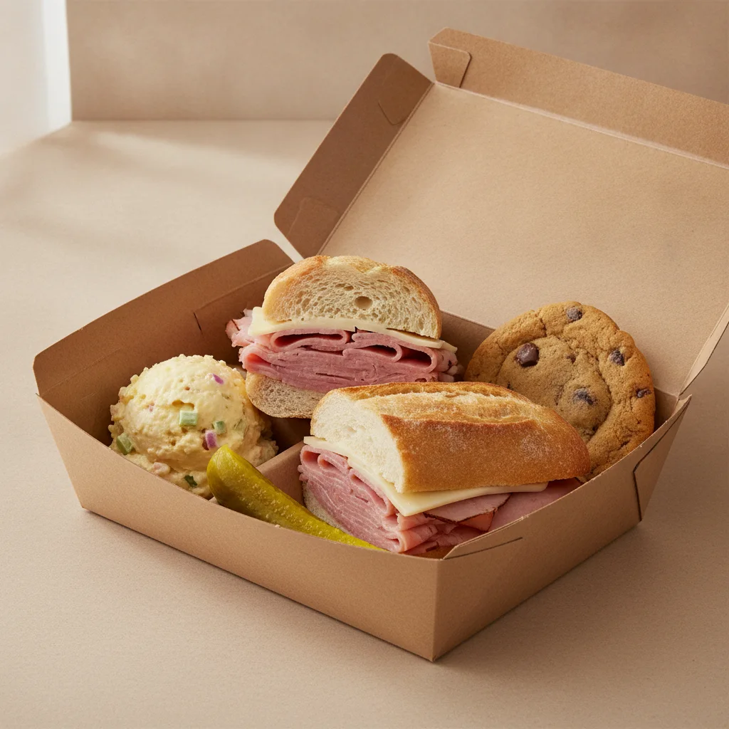 Slim 1 - Ham & Cheese Box Lunch with Homestyle Potato Salad