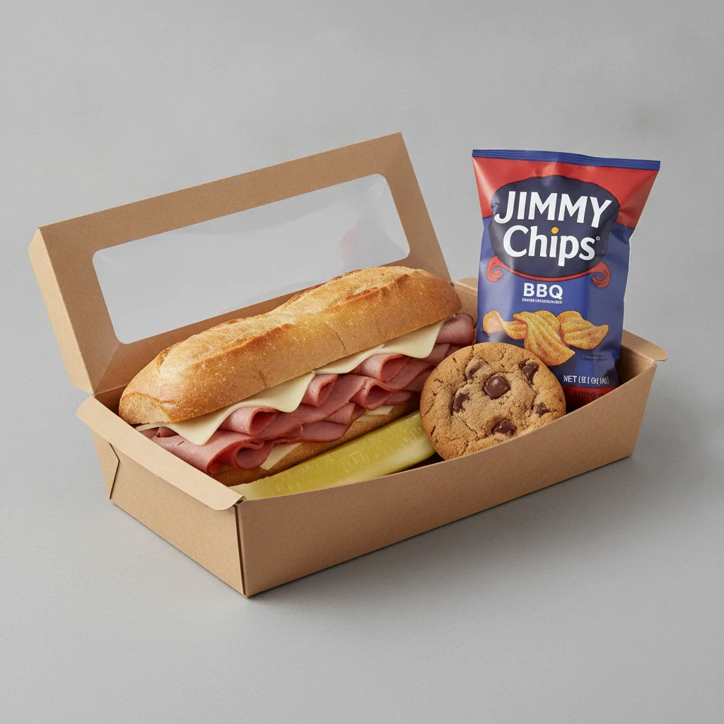 Slim 1 - Ham & Cheese Box Lunch with BBQ Jimmy Chips®