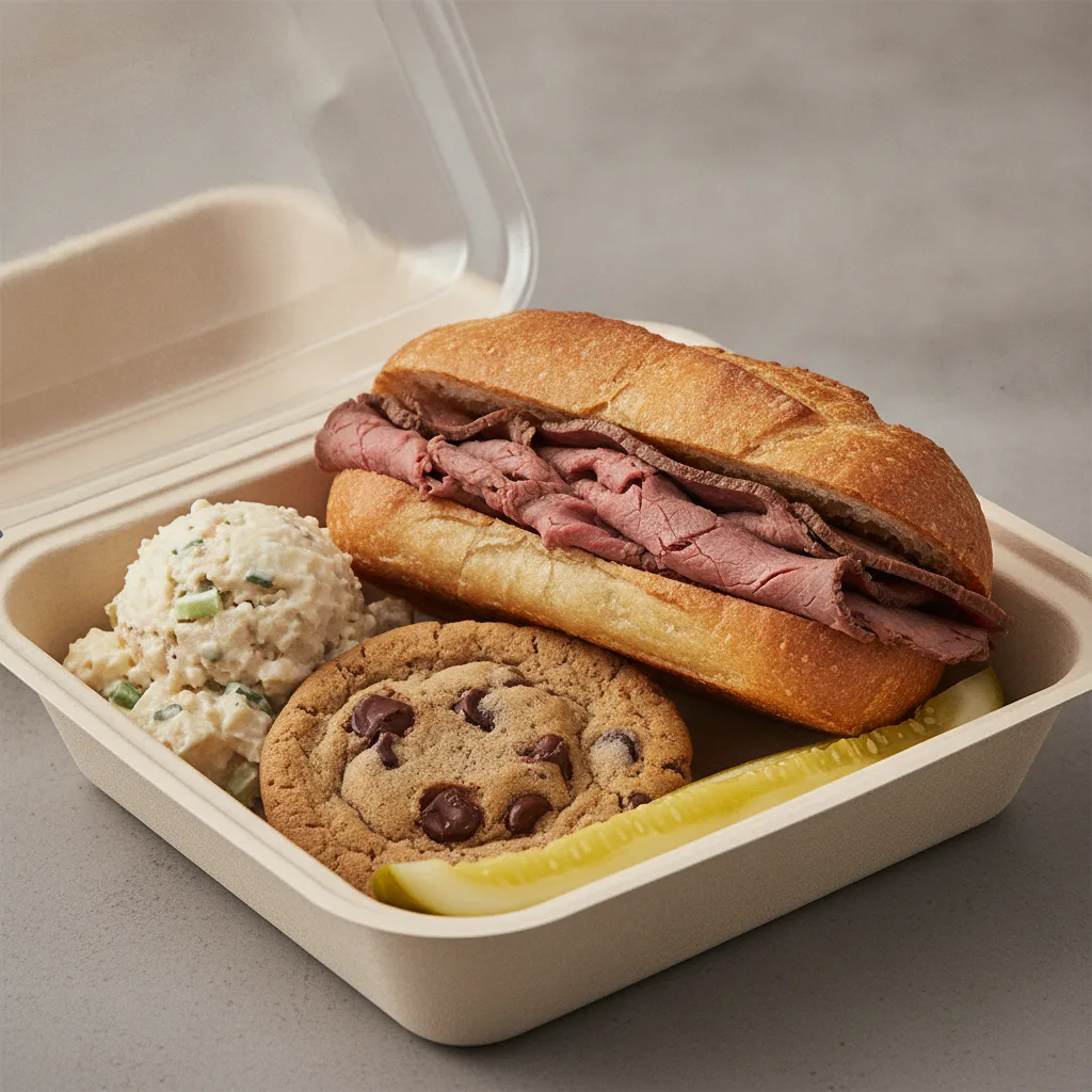 Slim 2 - Roast Beef Box Lunch with Homestyle Potato Salad