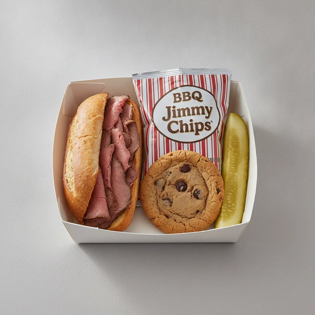 Slim 2 - Roast Beef Box Lunch with BBQ Jimmy Chips®