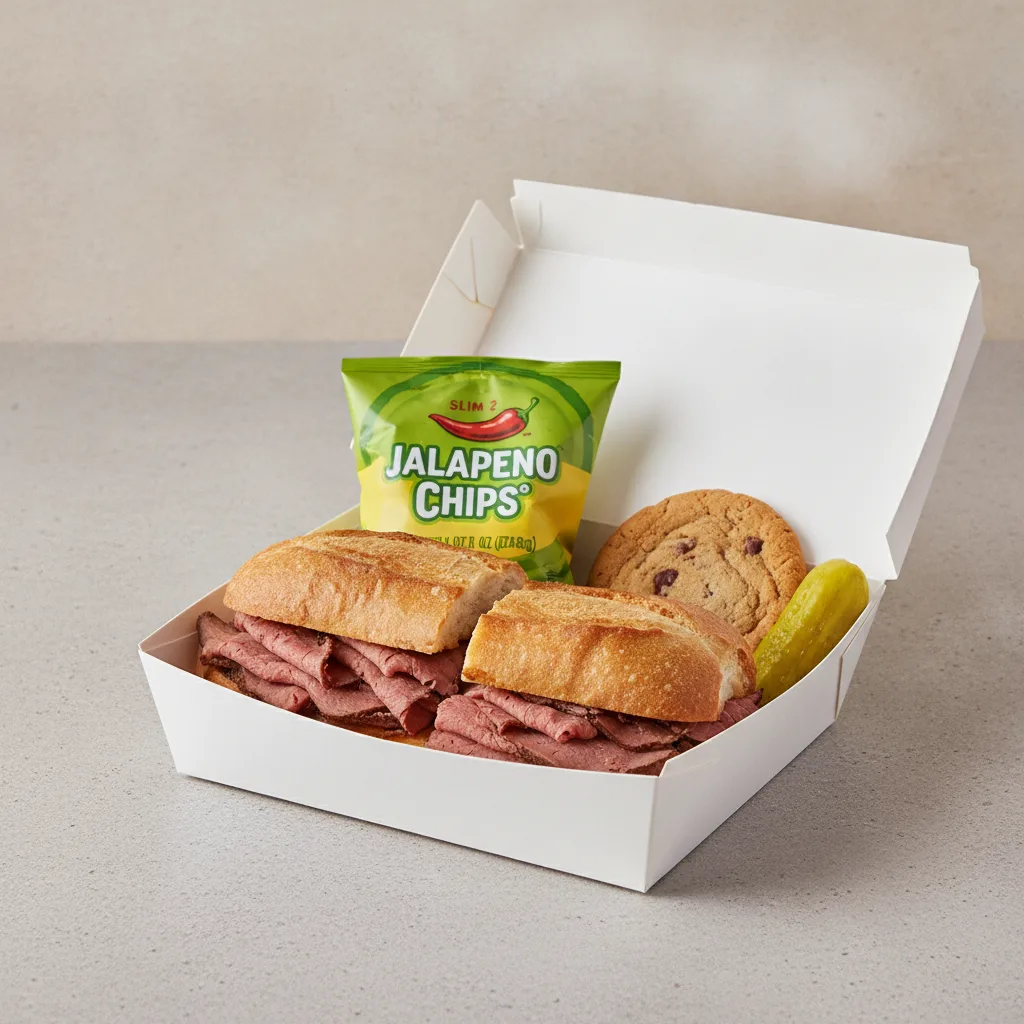 Slim 2 - Roast Beef Box Lunch with Jalapeno Jimmy Chips®