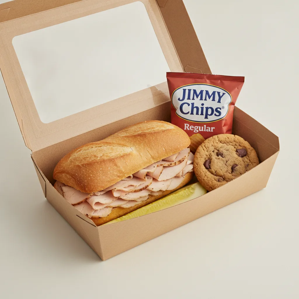 Slim 4 - Turkey Breast Box Lunch with Regular Jimmy Chips®
