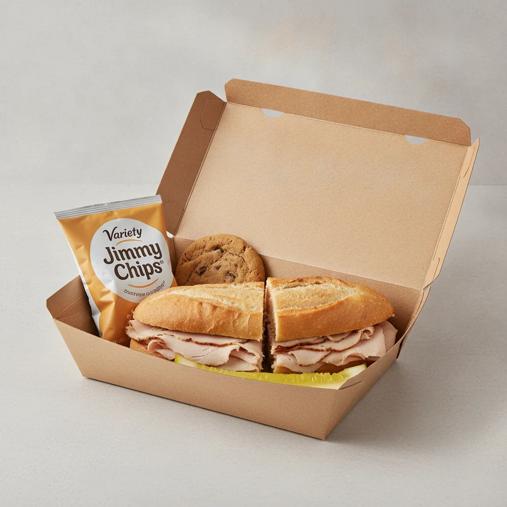 Slim 4 - Turkey Breast Box Lunch with Variety Jimmy Chips®