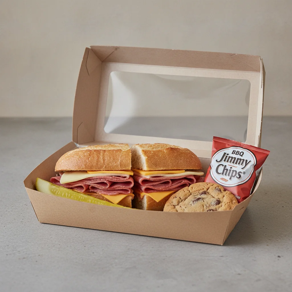 Slim 5 - Salami, Capicola, Cheese Box Lunch with BBQ Jimmy Chips®