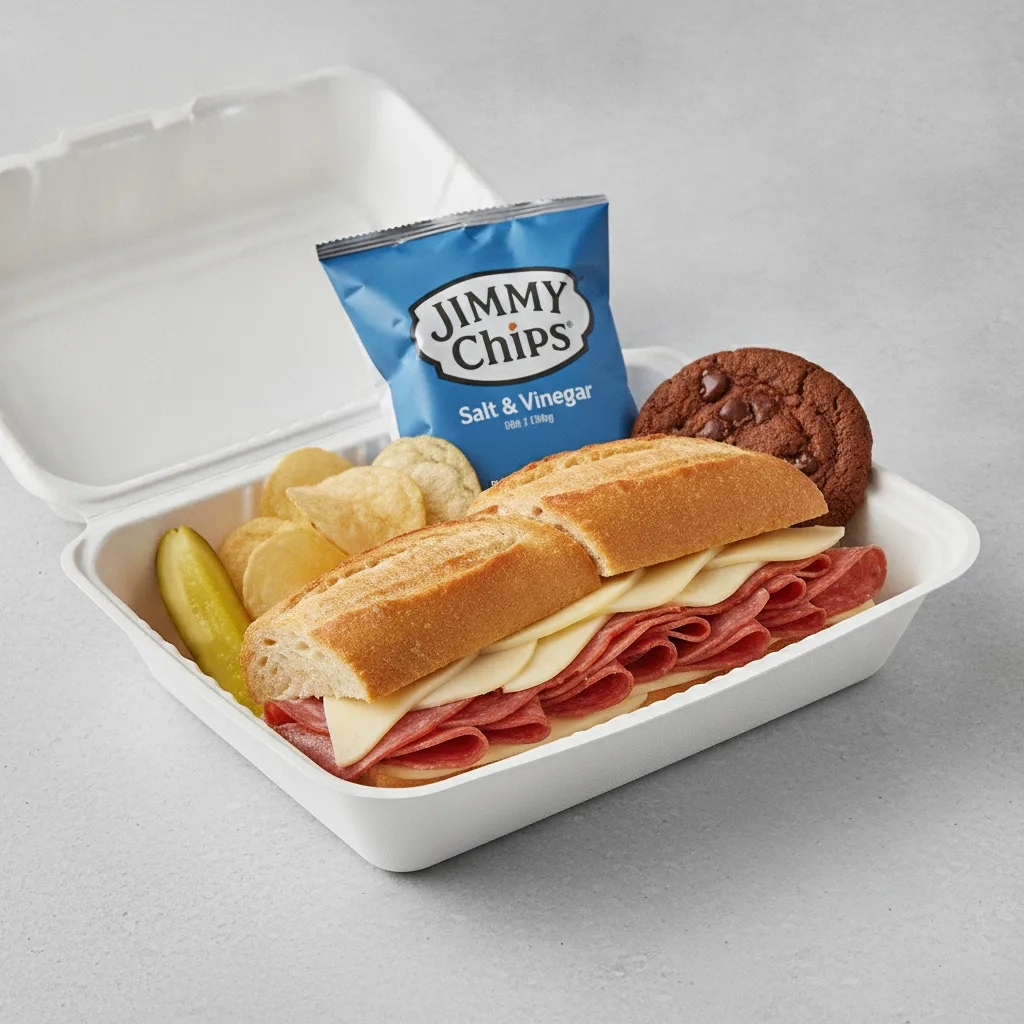 Slim 5 - Salami, Capicola, Cheese Box Lunch with Salt & Vinegar Jimmy Chips®