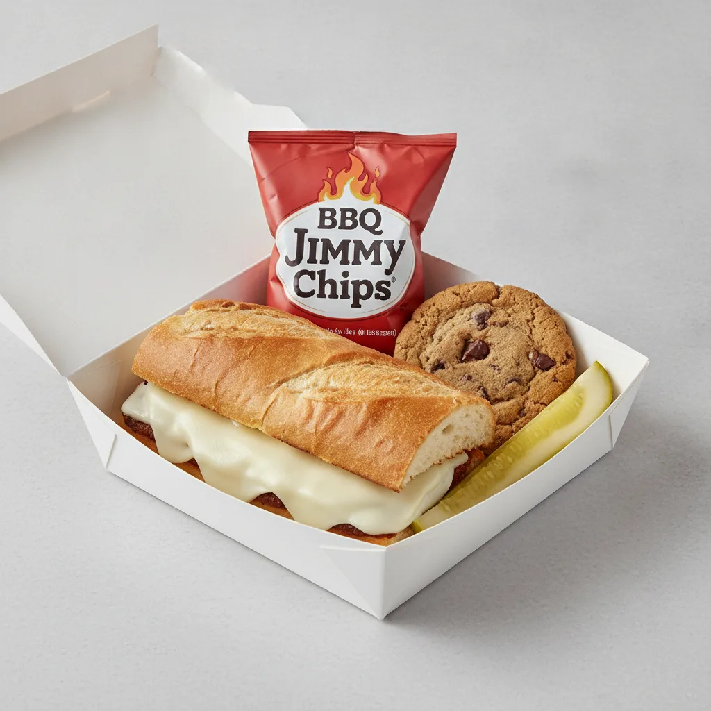 Slim 6 - Double Provolone Box Lunch with BBQ Jimmy Chips®