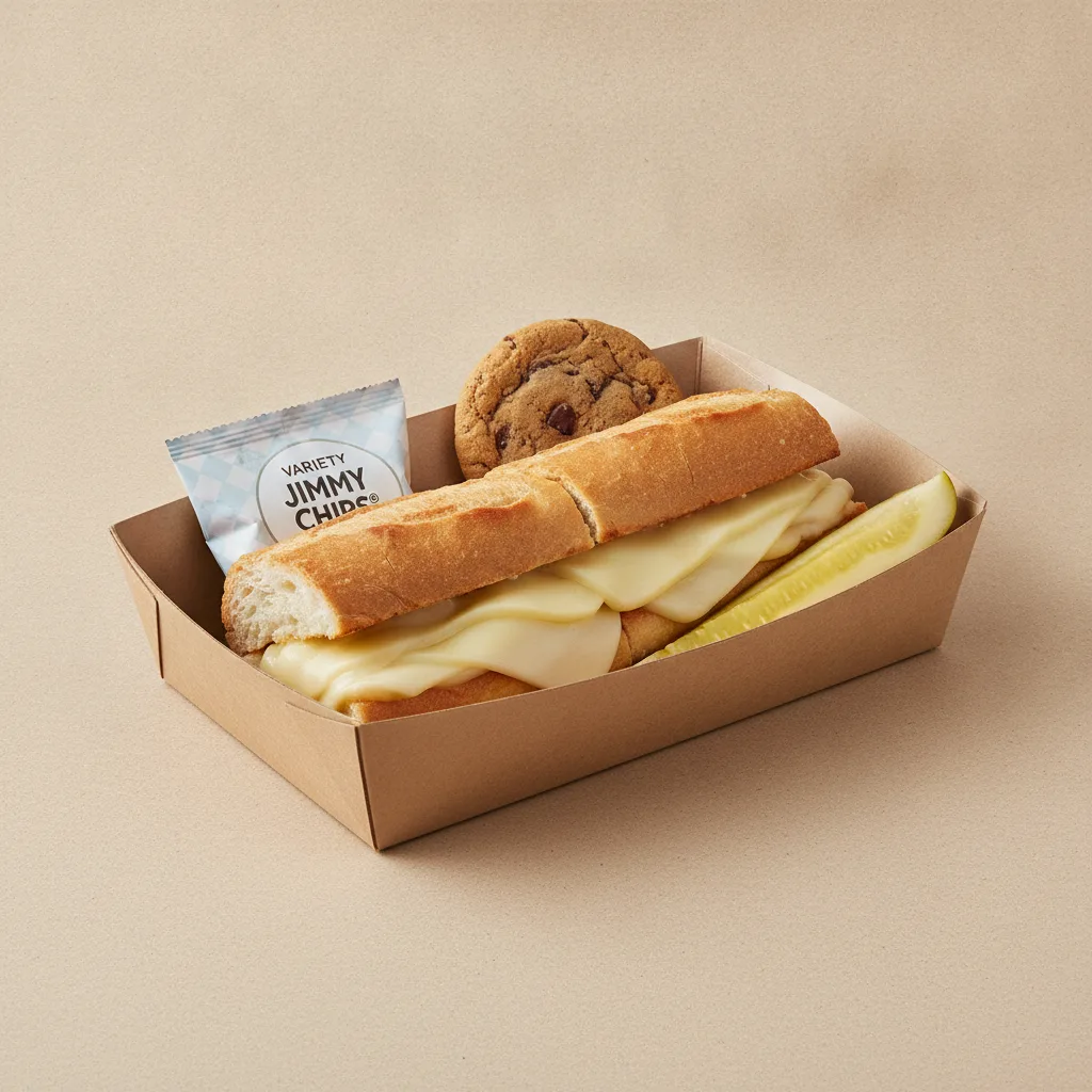 Slim 6 - Double Provolone Box Lunch with Variety Jimmy Chips®