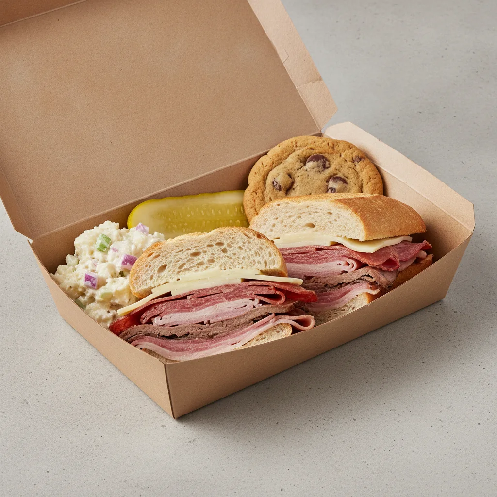 The Garg - Salami, Capicola, Turkey, Roast Beef, Ham & Provolone Box Lunch with Homestyle Potato Salad