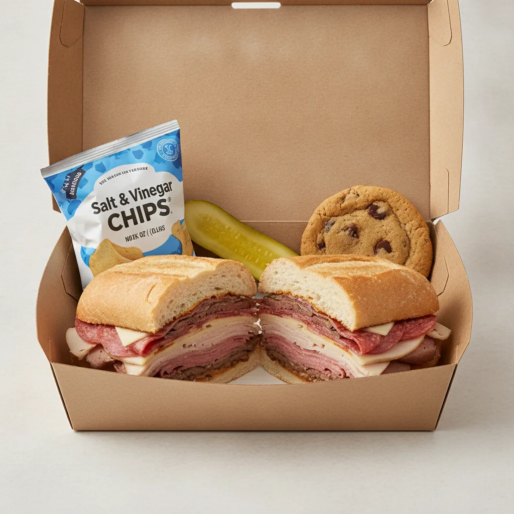 The Garg - Salami, Capicola, Turkey, Roast Beef, Ham & Provolone Box Lunch with Salt & Vinegar Jimmy Chips®