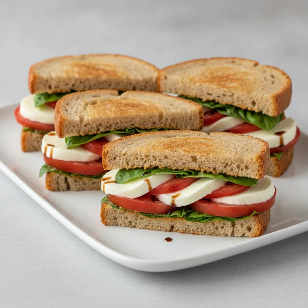 GF Sandwich Platter - Vegan Caprese Crush (Halved)