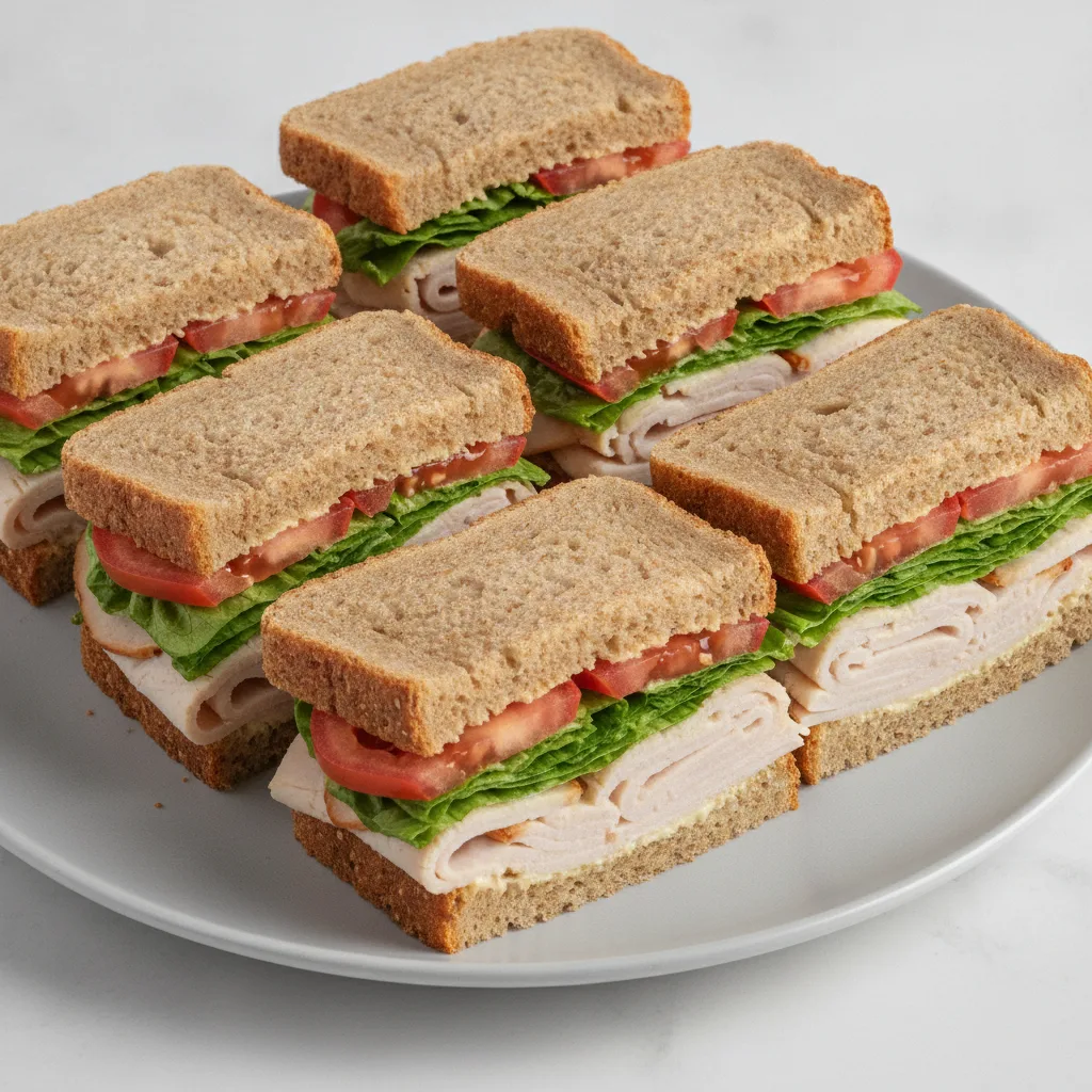 GF Sandwich Platter - Turkey Temptation (Halved)