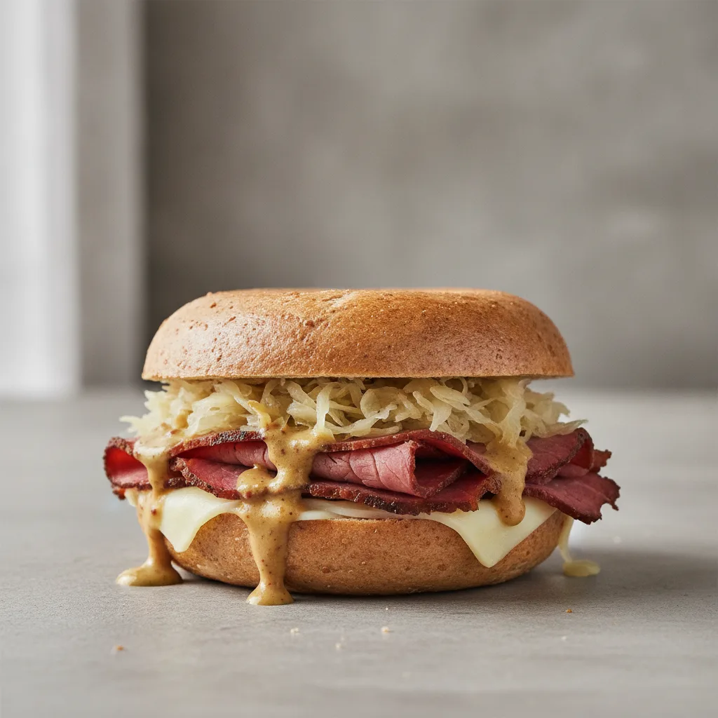Grand Brisket Reuben Bagel (Whole Wheat Bagel) Grand Brisket Reuben Bagel (Whole Wheat Bagel)