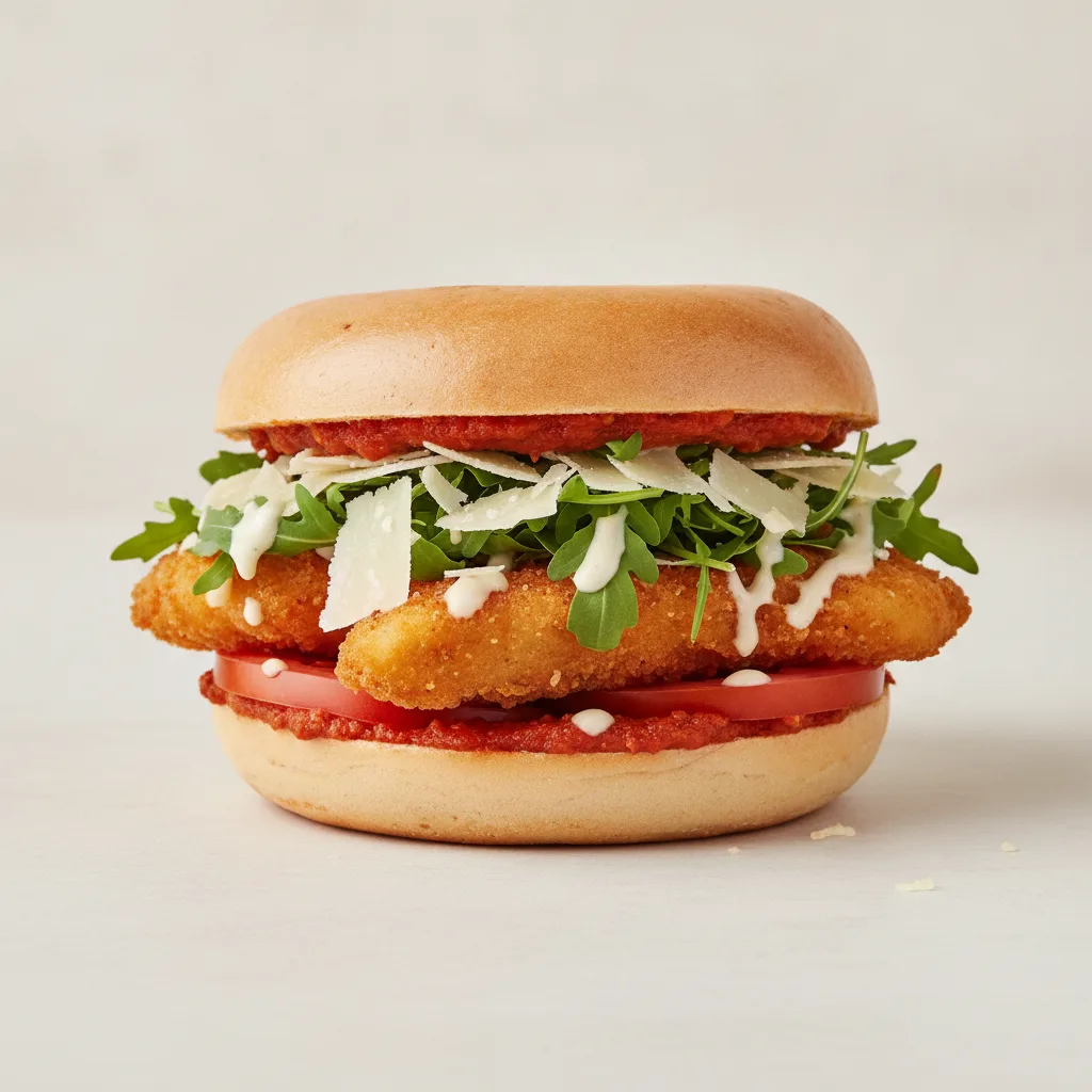 Chicken Parmigiana Bagel (Plain Bagel) Chicken Parmigiana Bagel (Plain Bagel)