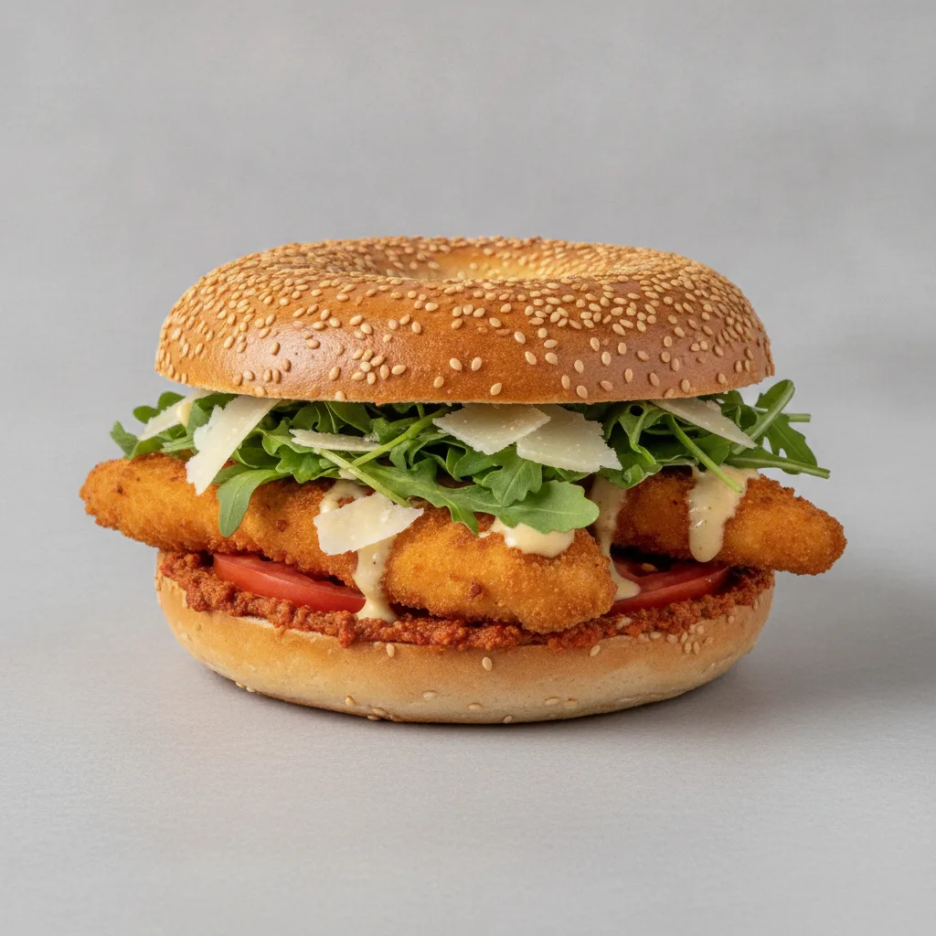 Chicken Parmigiana Bagel (Sesame Bagel) Chicken Parmigiana Bagel (Sesame Bagel)