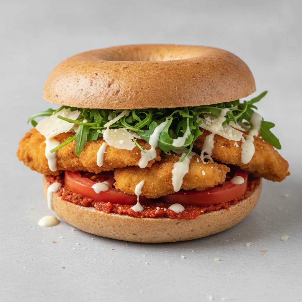 Chicken Parmigiana Bagel (Whole Wheat Bagel) Chicken Parmigiana Bagel (Whole Wheat Bagel)