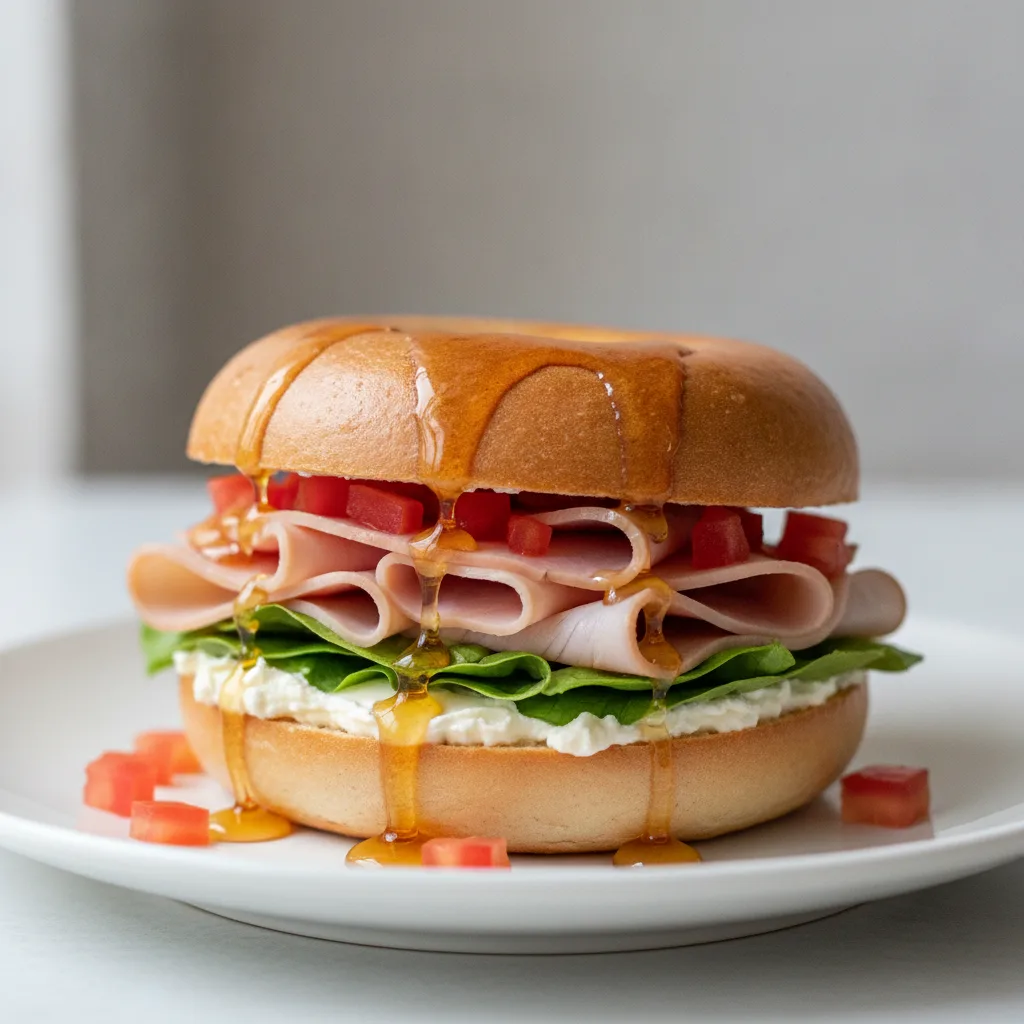 Turkey and Hot Honey Bagel (Plain Bagel) Turkey and Hot Honey Bagel (Plain Bagel)