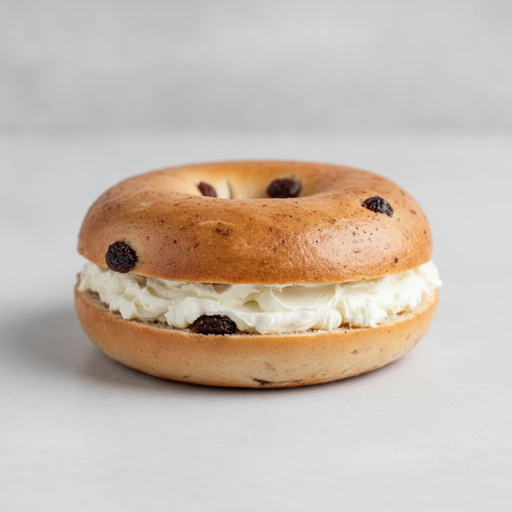 Plain Cream Cheese Bagel (Cinnamon Raisin Bagel) Plain Cream Cheese Bagel (Cinnamon Raisin Bagel)