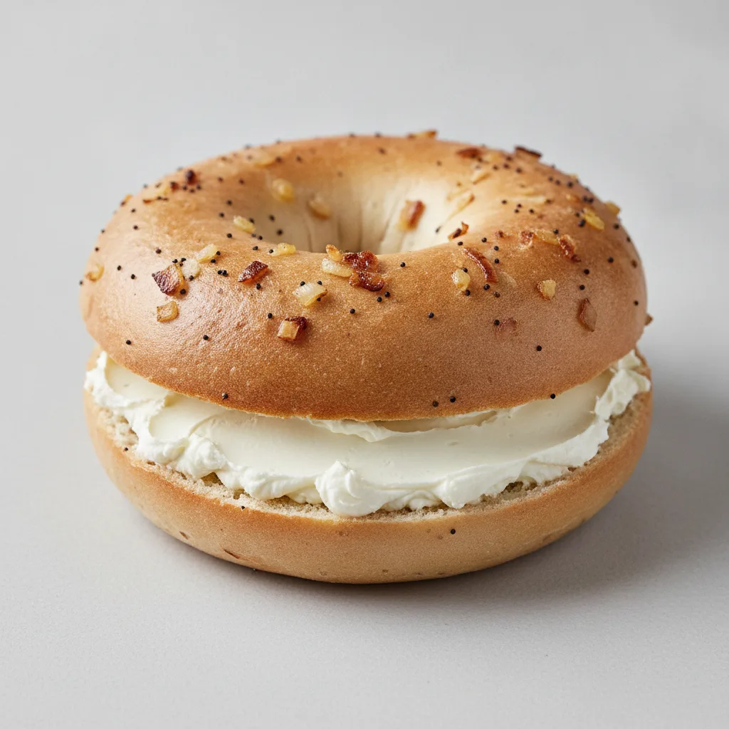 Plain Cream Cheese Bagel (Onion Bagel) Plain Cream Cheese Bagel (Onion Bagel)